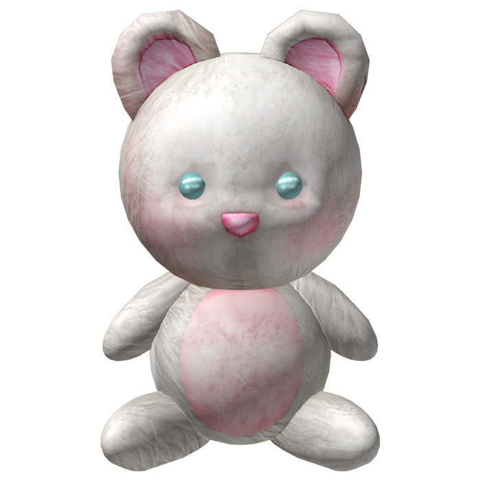 [3.0] Kawaii Teddy Bear Back Accessory (White)