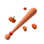 Pumpkin Baseball Bat