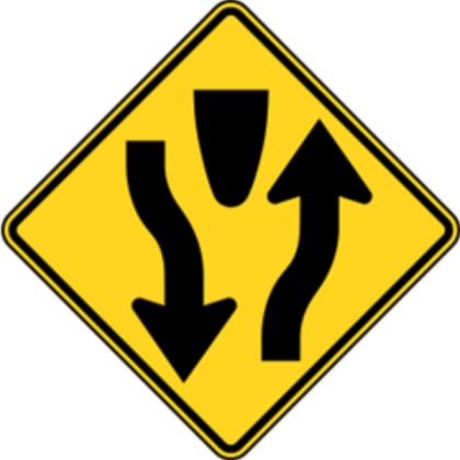 Divided Highway Sign Roblox decal