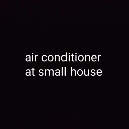 air conditioner at small house icon