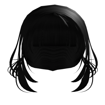 ♰地獄 Black mini ponytails messy y2k gotic cute girl