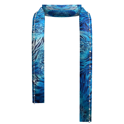 Blue Tiger Y2K Winter Scarf