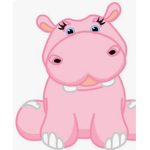 pink hippos