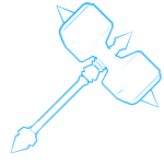 Glowing White Hammer