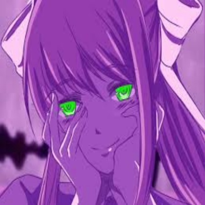 Purple monika Roblox decal