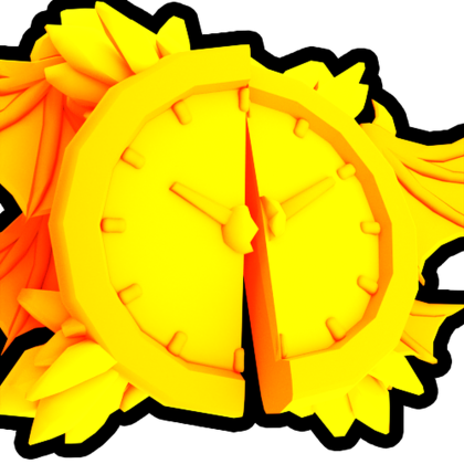 Gold Broken Clock
