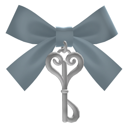 🤍  cutie doll key hair clip - blue Roblox item