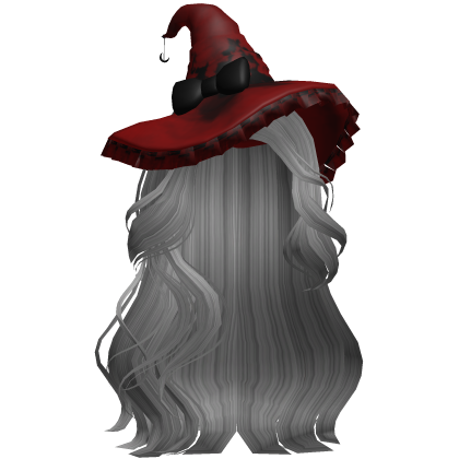 Halloween Side Swept Witch Hair (Grey)