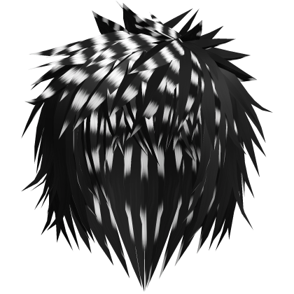 Black Leopard Gothic Emo Messy Hair