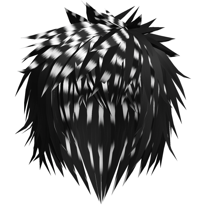 Black Leopard Gothic Emo Messy Hair