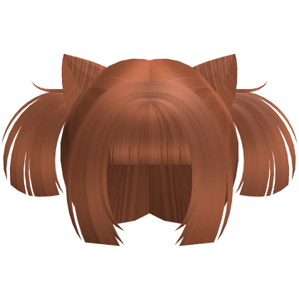 ginger cutie neko anime mini pigtails