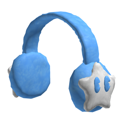 CUTE BLUE STAR EARMUFFS