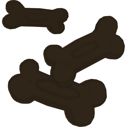 cute dark brown puppy treat hair clips Roblox item