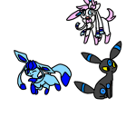 Sylveon Glaceon And Umbreon
