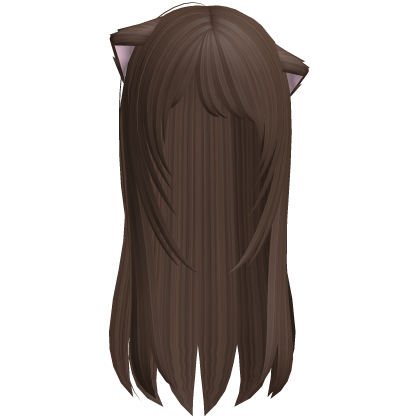 Neko Catgirl Kawaii Kitty Anime Hair in Brown thumbnail