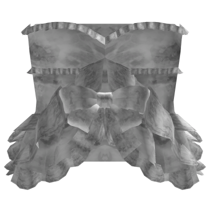 gothic ruffle lace dress white