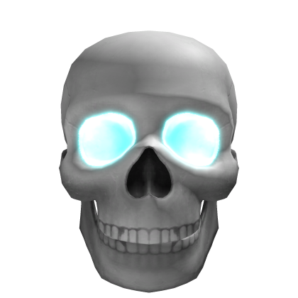 Silver Inferno Skull Addon (EMISSIVE) Roblox item