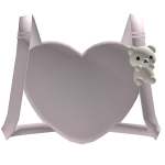 ♡ : FREE 3.0 pink cute bear heart ribbon backpack♡