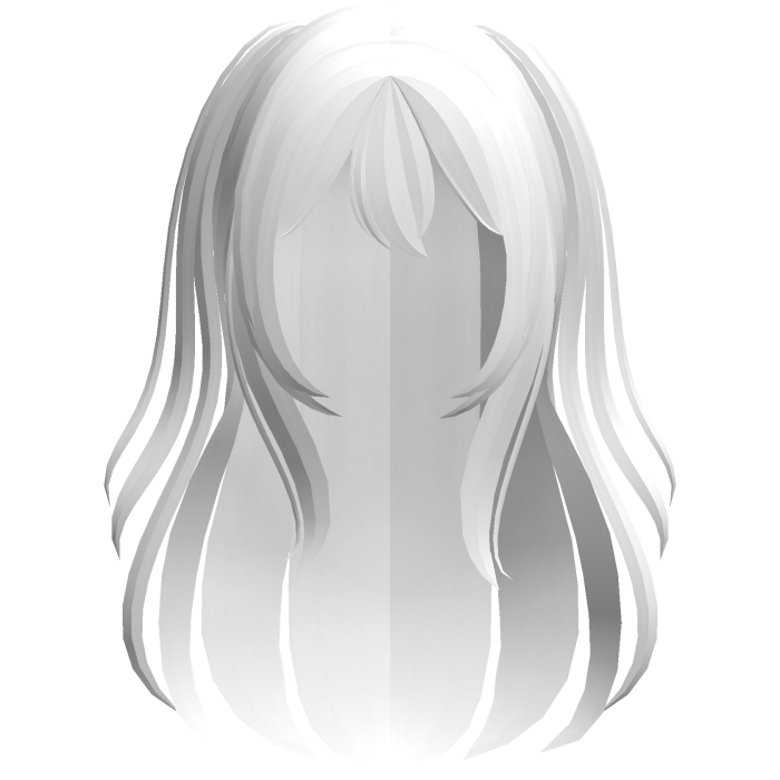 white wispy cute doll loose anime hair