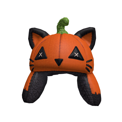 pumpkin kitty cat  ushanka  