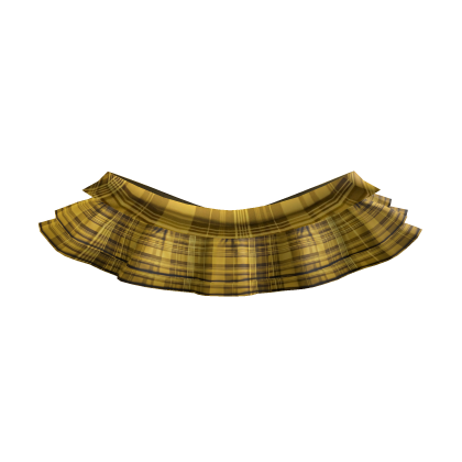 ♡ sweet yellow plaid school girl uniform skirt Roblox item