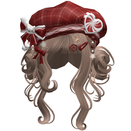 ♡ Christmas Swirly Wispy Buns (Brown)