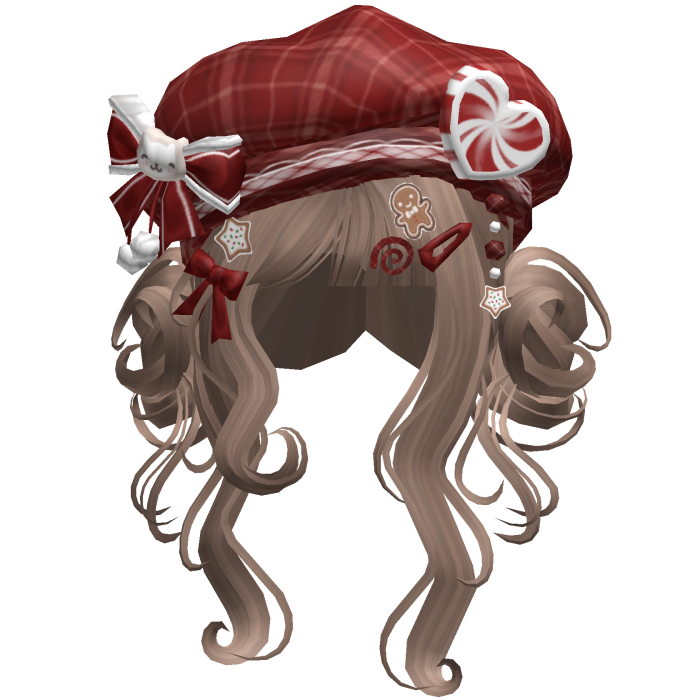 ♡ Christmas Swirly Wispy Buns (Brown)