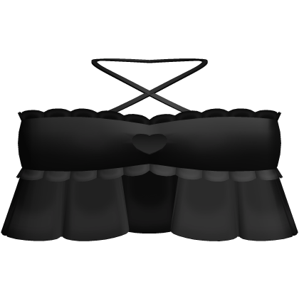 adorable black heart top