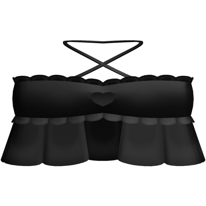 adorable black heart top