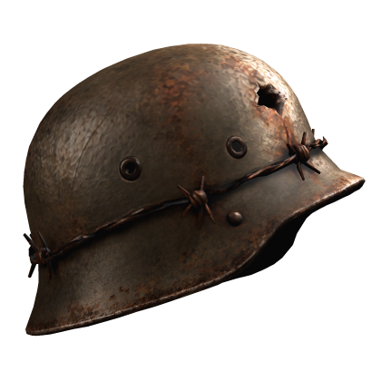 Brown Rusted Military Helmet W Wire Frames