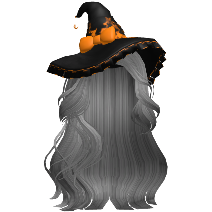 Halloween Side Swept Witch Hair (Grey)