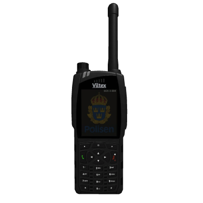 Viltex Radio D4 FL - [Swedish Police - Black] Roblox item