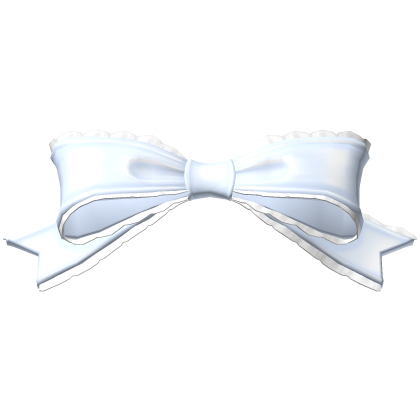 ♡ ┊ cute simple ruffled headbow in blue