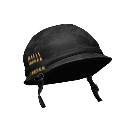 Battleworn Black Camo Military Helmet