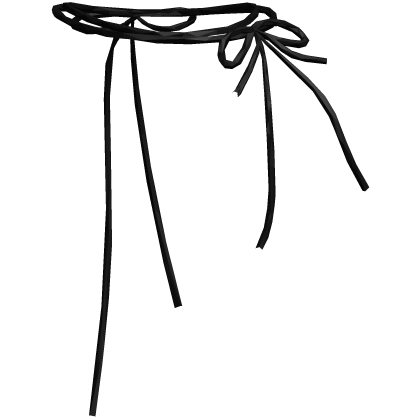 Black Lines Tie Necklace 