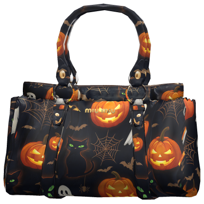 Cutesy Black Halloween pumpkin Purse 3.0