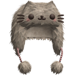 Grey Cat Fluffy Ushanka