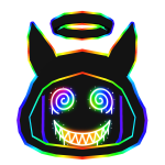 Rainbow Cartoony Hood