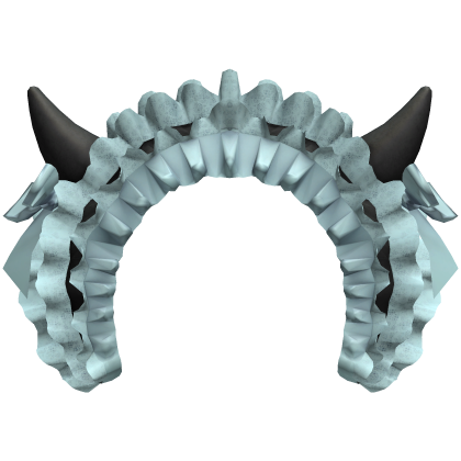Cute Devil Horns Maid Headband - Light Blue Roblox item