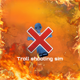 Troll shooting sim icon