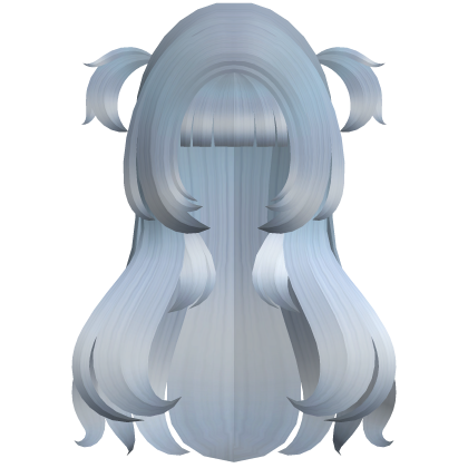 Cute Long Straight Pigtails (Sky Blue) Roblox item
