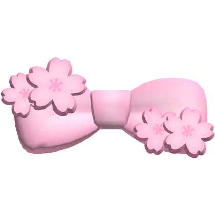 . ‿ ♡ cherry blossom bow in pink