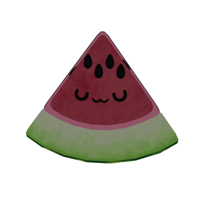 Cute Kawai Watermelon Slice