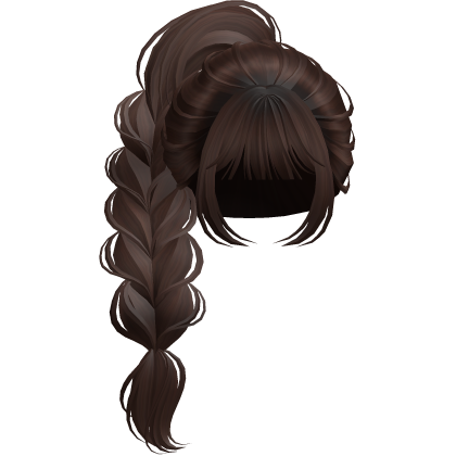 Braided Anime Princess Ponytail Silky Brown