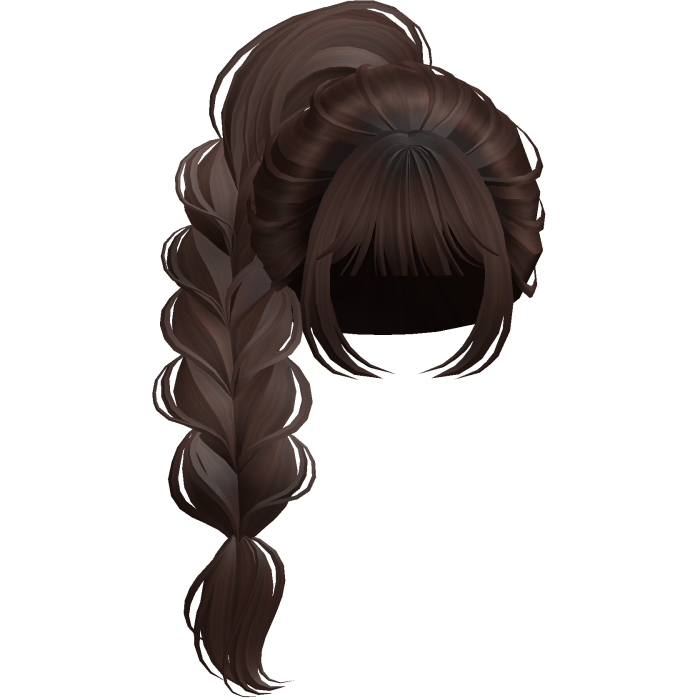 Braided Anime Princess Ponytail Silky Brown