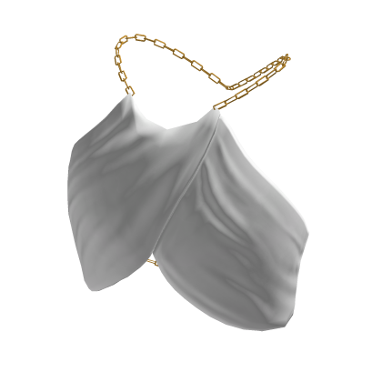 Crop Top With Chain White