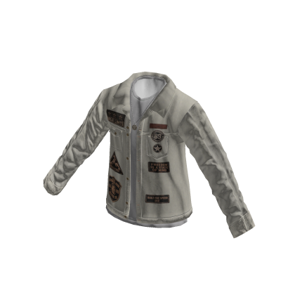 Open Button Up & Layered Tee (Gray)