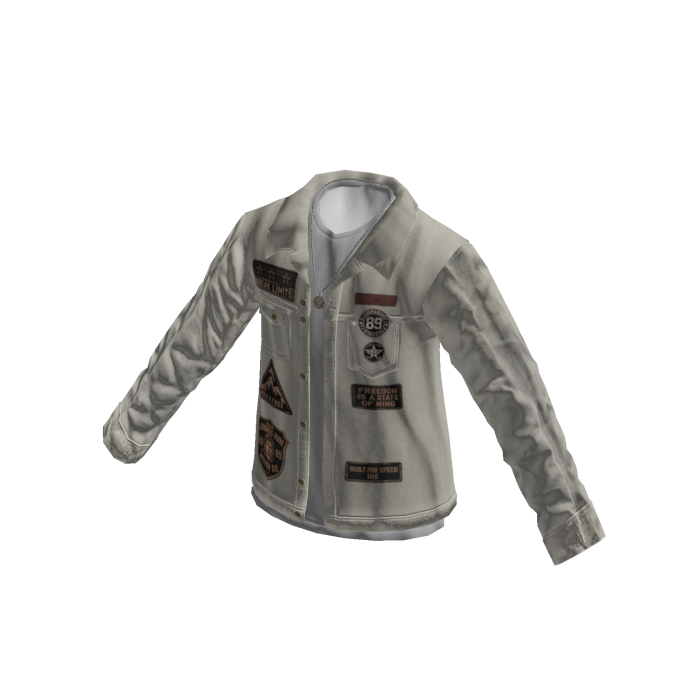 Open Button Up & Layered Tee (Gray)
