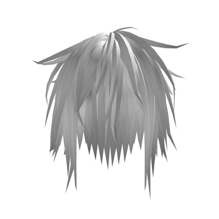 White Messy Wolf Cut Vkei Spiky emo Hair