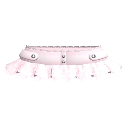 pretty lace ruffle mini skirt chibi 3.0 baby pink | Roblox Item